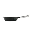 Μαντεμένιο τηγάνι βαθύ με καπάκι pyrex Carl Victor 25cm με inox χερούλι