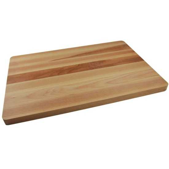 Ορθογώνια ξύλινη επιφάνεια κοπής οξιά 44x30x2cm | www.mantemi.gr