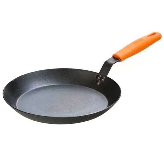 Tηγάνι Lodge Carbon Steel 30,5 cm με χερούλι σιλικόνης | www.mantemi.gr