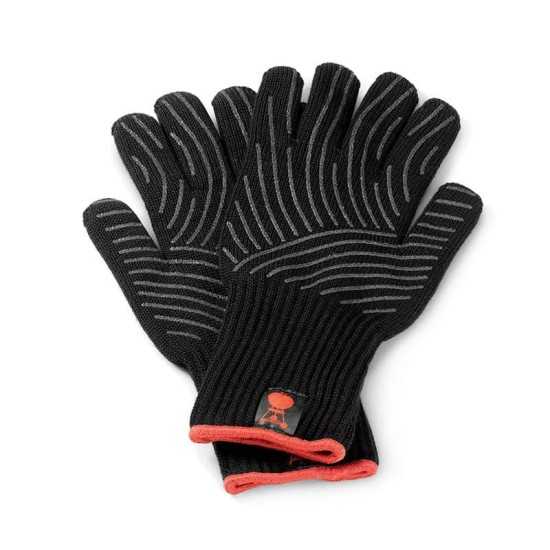 Premium γάντια BBQ με σιλικόνη Weber S/M | www.mantemi.gr