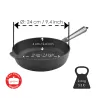 Μαντεμένιο τηγάνι βαθύ Carl Victor 25cm με inox χερούλι | www.mantemi.gr