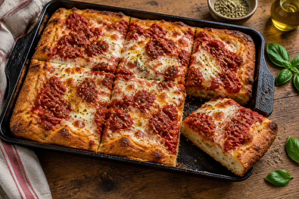 Φτιάξτε πίτσα Sicilian-Style!