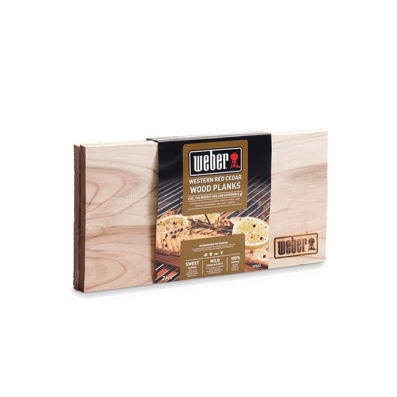 Ξύλινες πλάκες καπνίσματος κέδρου Weber 15x30cm 2τεμ | www.mantemi.gr