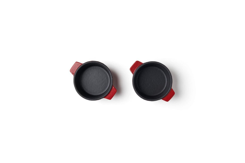 Μαντεμένια γάστρα επισμαλτωμένη Woll Iron Casserole Mini 0,3lt 10cm 2τεμ 110CI-010 Chili Red | www.mantemi.gr