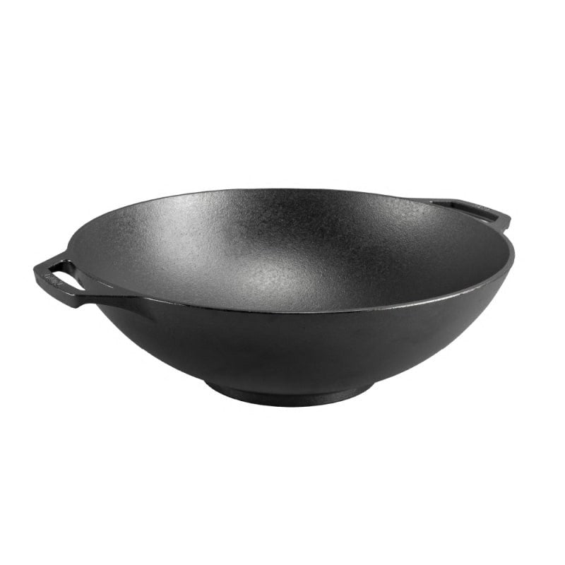 Μαντεμένιο γουόκ Lodge 35,5cm με δύο λαβές L14W | www.mantemi.gr