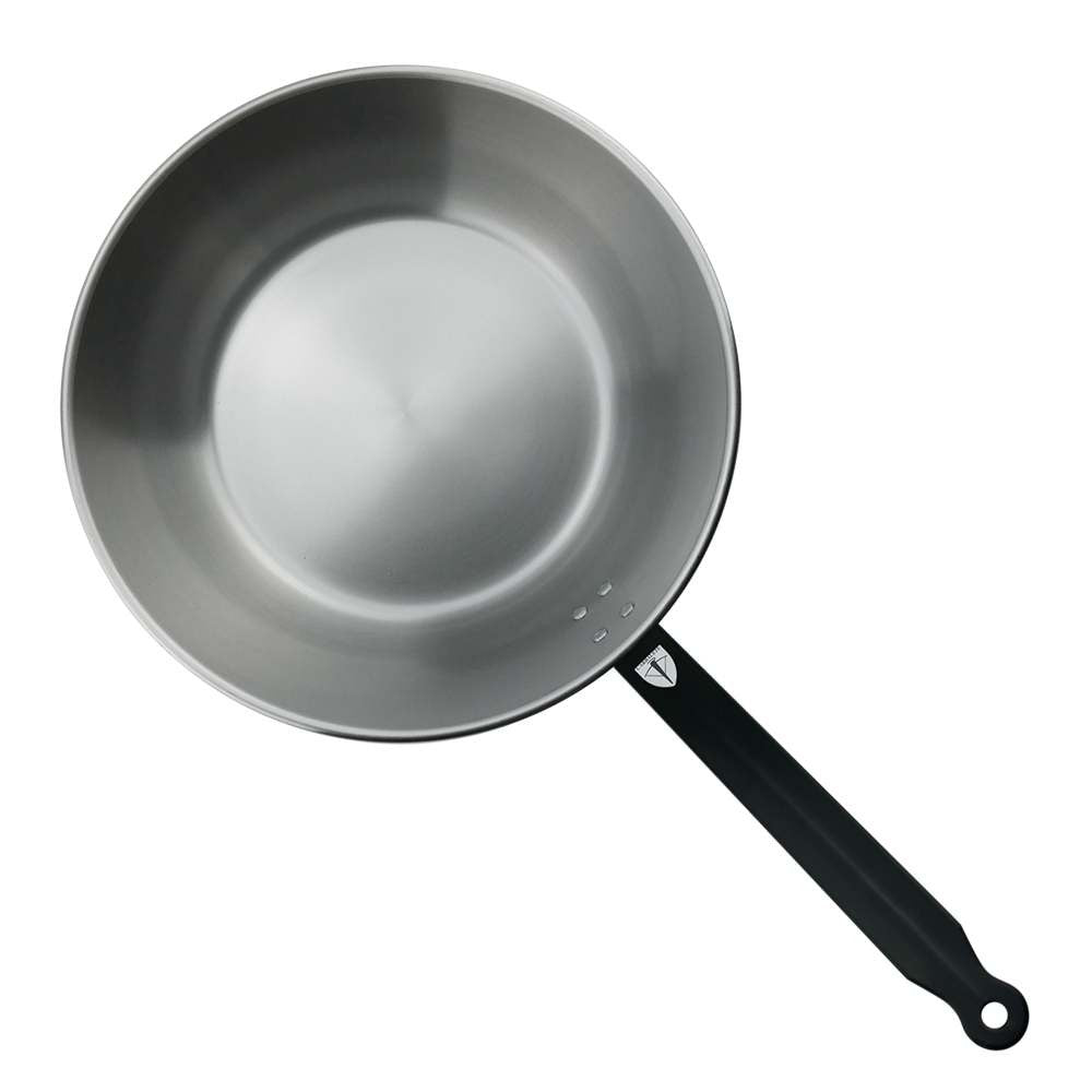 Ατσάλινο τηγάνι βαθύ L' Arbalete Carbon Steel 32cm | www.mantemi.gr