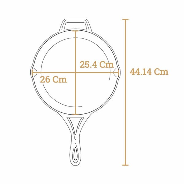 Μαντεμένιο τηγάνι Lodge Blacklock 26cm BL96SK | www.mantemi.gr