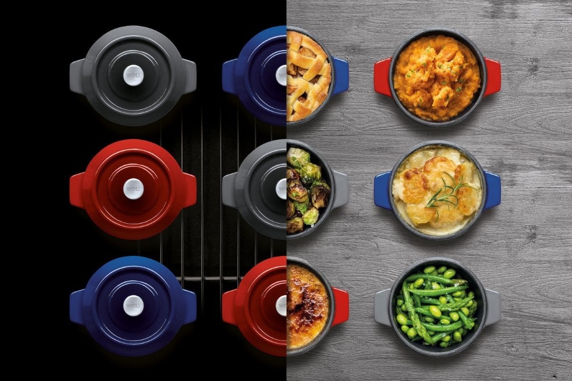 Μαντεμένια γάστρα επισμαλτωμένη Woll Iron Casserole Mini 0,3lt 10cm 2τεμ 110CI-010 Chili Red | www.mantemi.gr