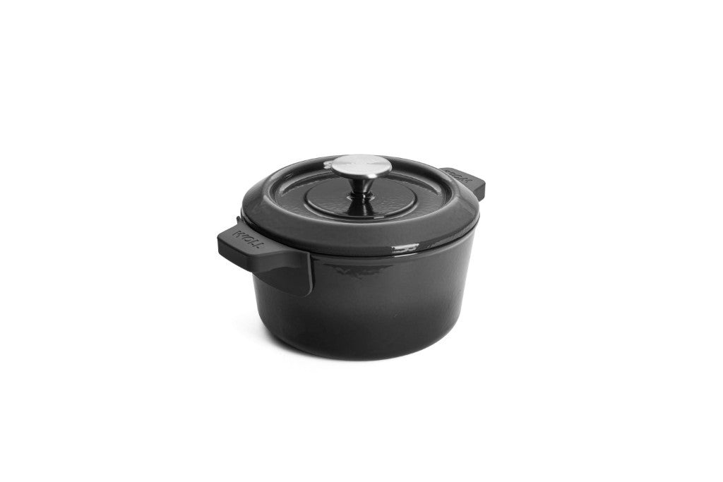 Μαντεμένια κατσαρόλα επισμαλτωμένη Woll Iron Pot 2,8lt 20cm 120CI-030 Carbon Grey | www.mantemi.gr