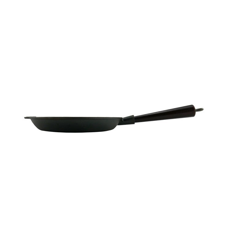 Μαντεμένιο τηγάνι Carl Victor 24cm με ξύλινο χερούλι | www.mantemi.gr