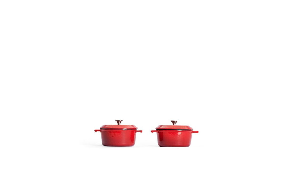 Μαντεμένια γάστρα επισμαλτωμένη Woll Iron Casserole Mini 0,3lt 10cm 2τεμ 110CI-010 Chili Red | www.mantemi.gr