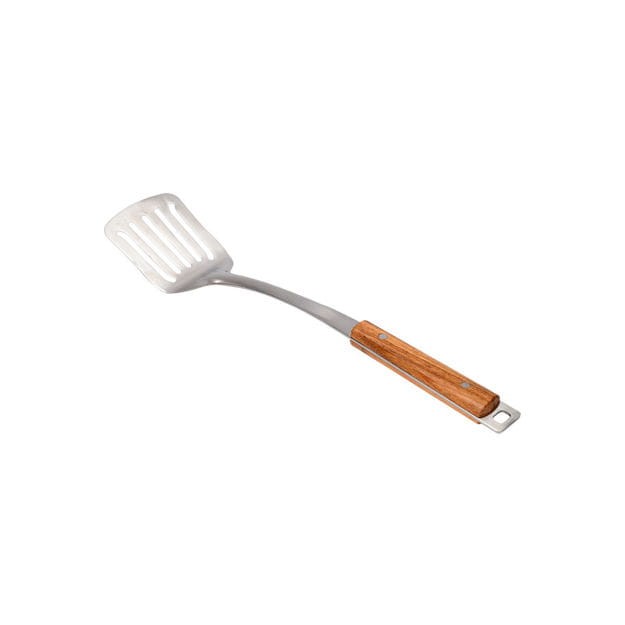 Σπάτουλα Τρυπητή Allure Estia Ανοξείδωτη 37 cm με Ξύλινη Λαβή | www.mantemi.gr