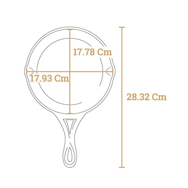 Μαντεμένιο τηγάνι Lodge Blacklock 17,8cm BL63SK | www.mantemi.gr