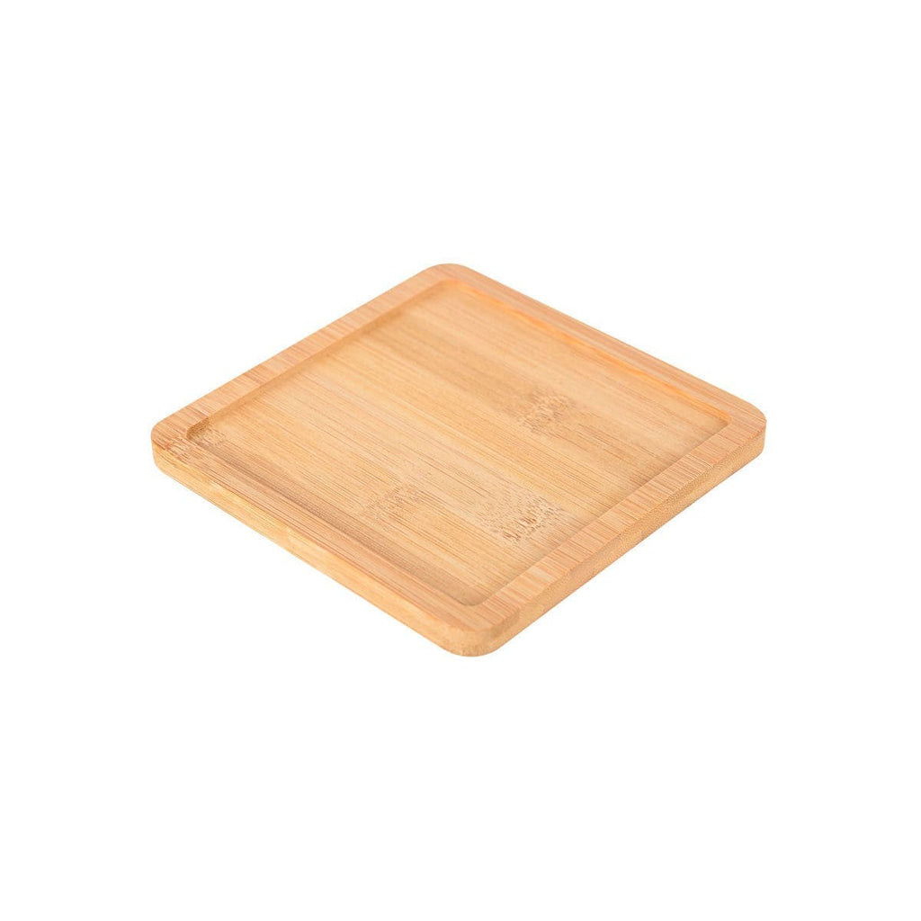 Μαντεμένιο τηγάνι τετράγωνο 14cm με βάση bamboo Estia | www.mantemi.gr