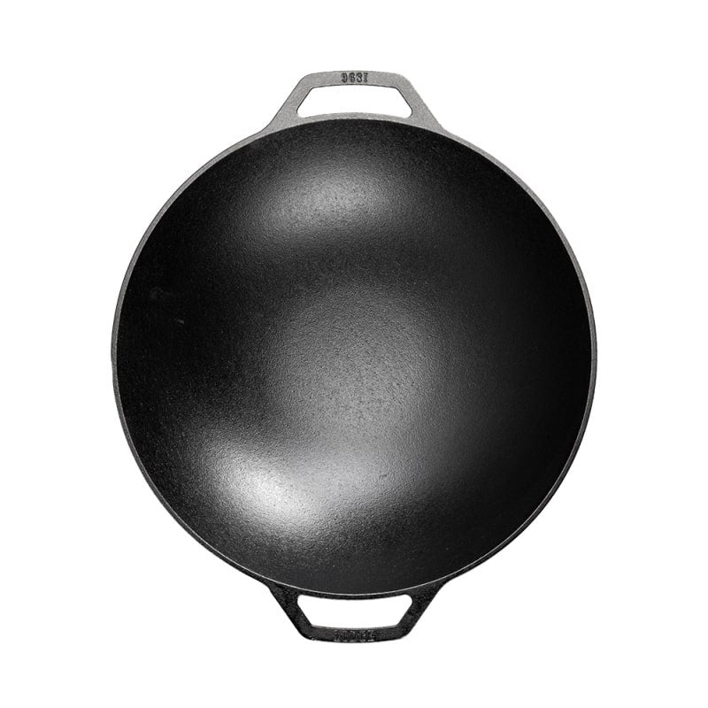 Μαντεμένιο γουόκ Lodge 35,5cm με δύο λαβές L14W | www.mantemi.gr