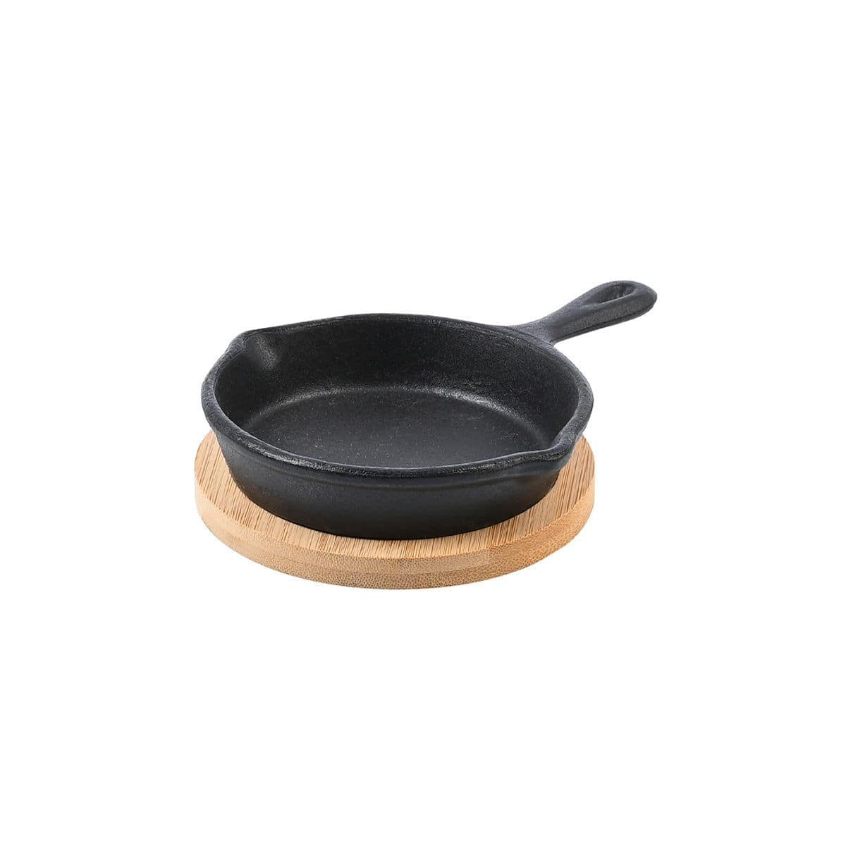 Μαντεμένιο τηγάνι 10cm με βάση bamboo Estia | www.mantemi.gr
