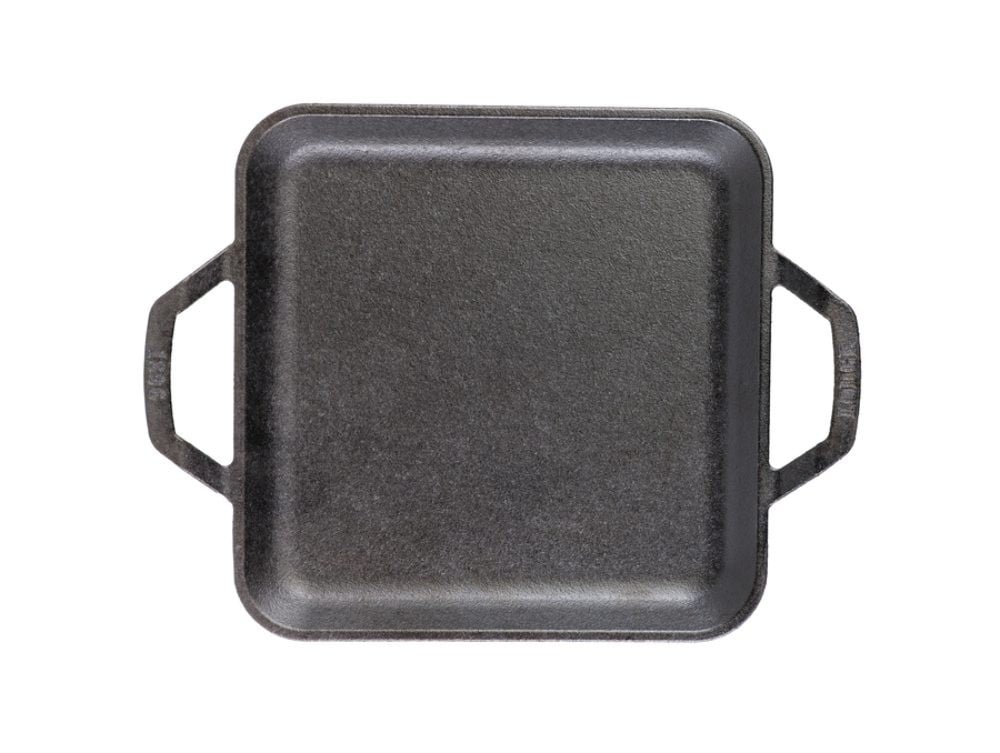 Μαντεμένιο τηγάνι τετράγωνο Lodge 28cm LC11SGR | www.mantemi.gr