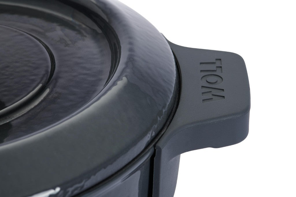 Μαντεμένια κατσαρόλα επισμαλτωμένη Woll Iron Pot 4,2lt 24cm 124CI-030 Carbon Grey | www.mantemi.gr
