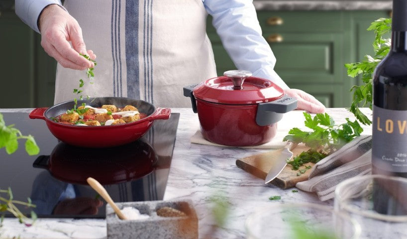 Μαντεμένια κατσαρόλα επισμαλτωμένη Woll Iron Pot 2,8lt 20cm 120CI-010 Chili Red | www.mantemi.gr