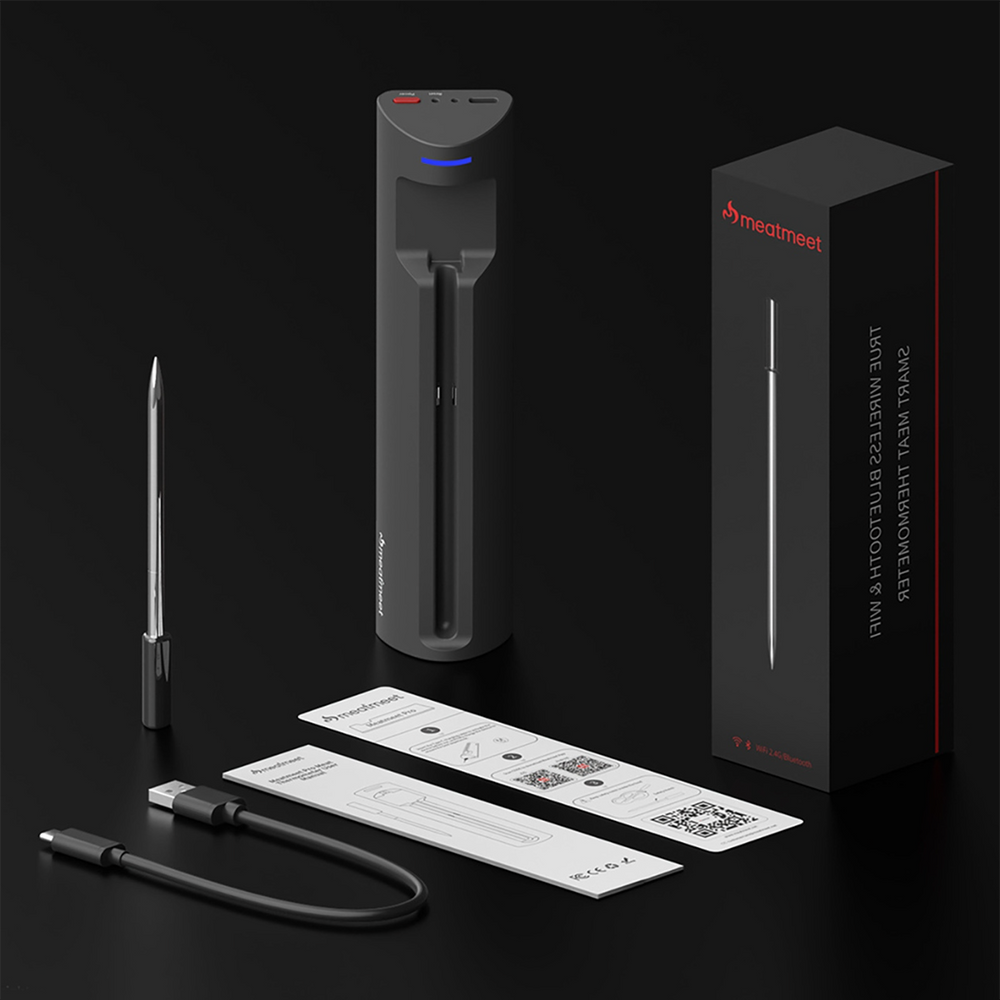 Θερμόμετρο Κουζίνας Metapen Pro Smart Bluetooth/WiFi Μαύρο 4,9x18,9x5,4cm | www.mantemi.gr