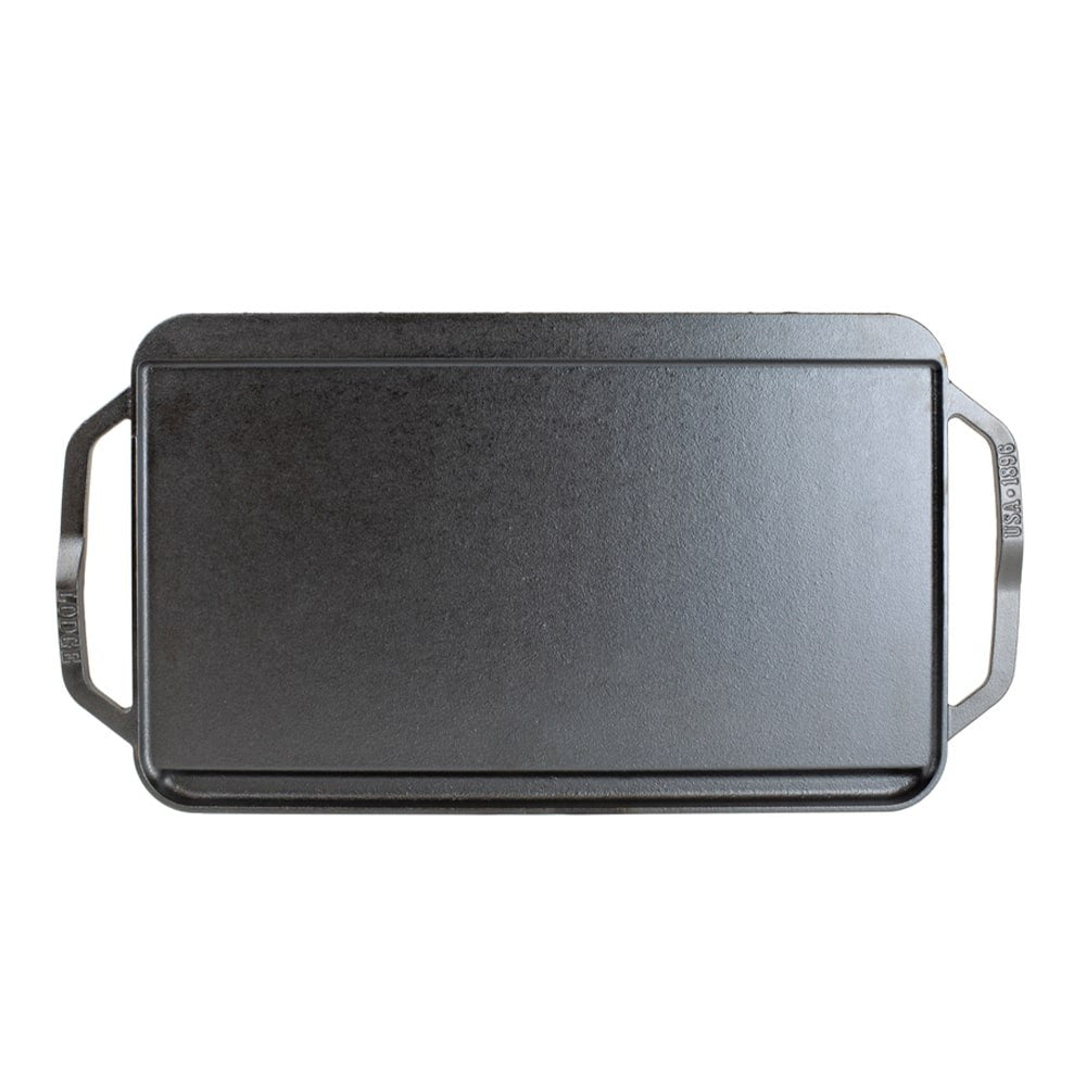 Μαντεμένια πλάκα διπλής όψης Chef Collection 49,5x25,4cm Lodge LCDRG | www.mantemi.gr