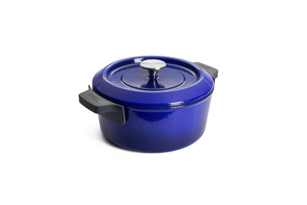 Μαντεμένια κατσαρόλα επισμαλτωμένη Woll Iron Pot 4,2lt 24cm 124CI-020 Cobalt Blue | www.mantemi.gr