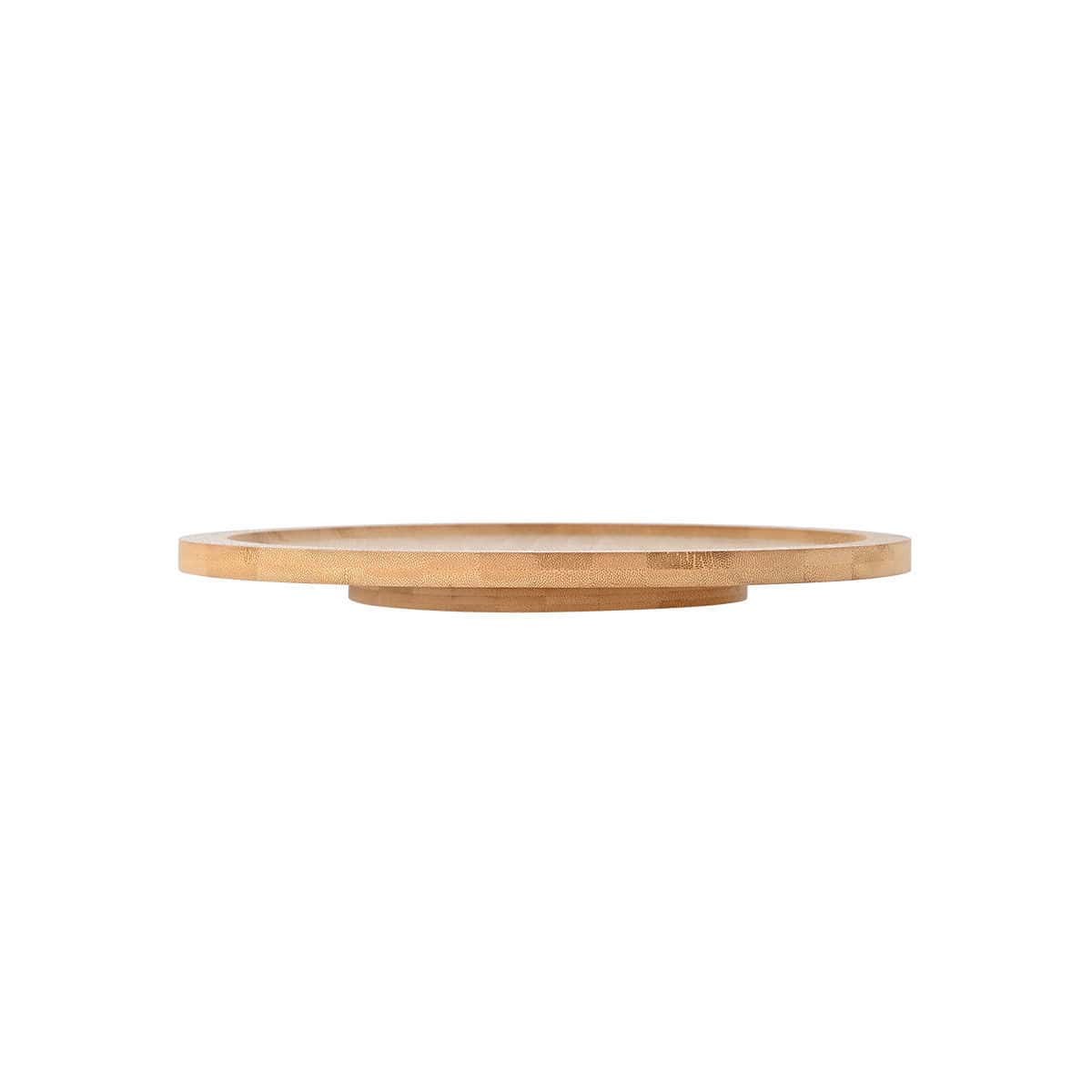 Περιστρεφόμενο πλατώ bamboo Estia Ø32,5cm | www.mantemi.gr