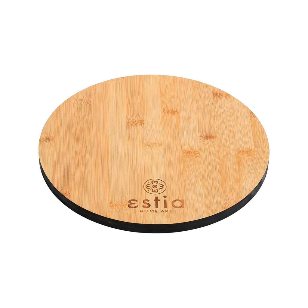 Στρογγυλή επιφάνεια κοπής bamboo Estia Ø28cm | www.mantemi.gr