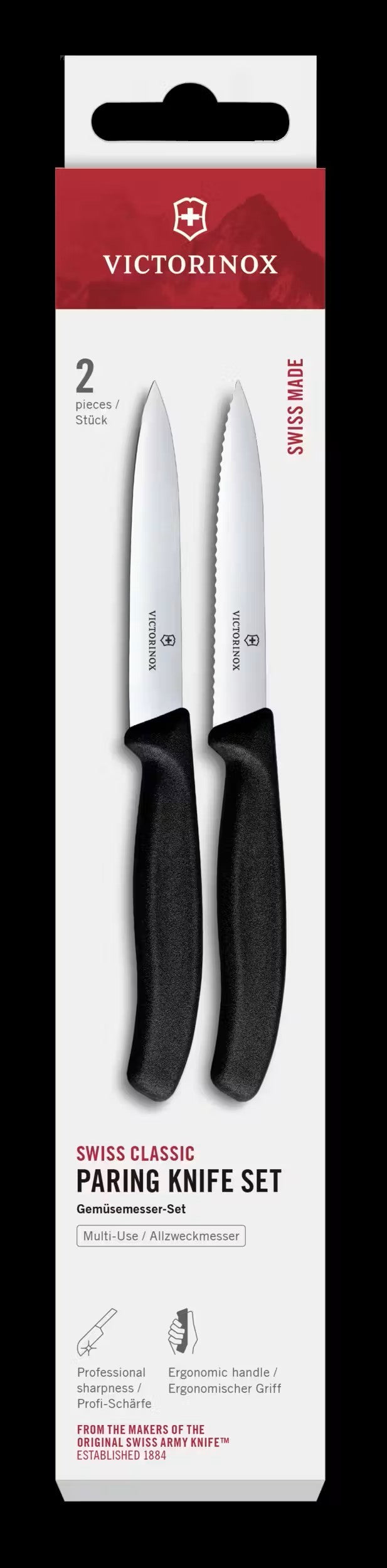 Σετ μαχαίρια γενικής χρήσης Victorinox 2τεμ 10cm | www.mantemi.gr