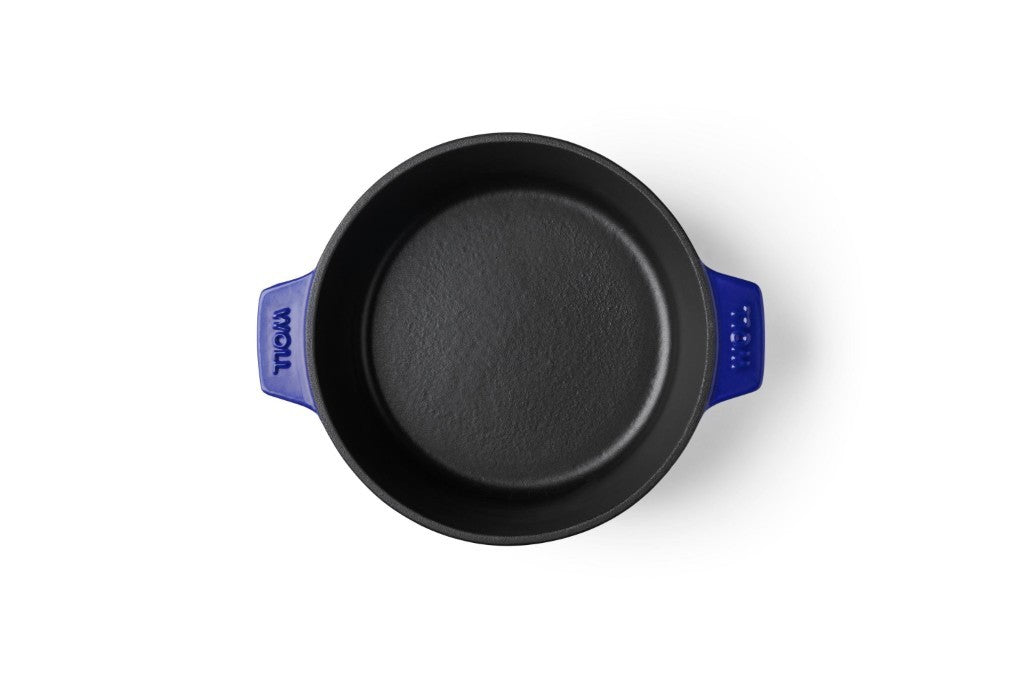 Μαντεμένια κατσαρόλα επισμαλτωμένη Woll Iron Pot 4,2lt 24cm 124CI-020 Cobalt Blue | www.mantemi.gr