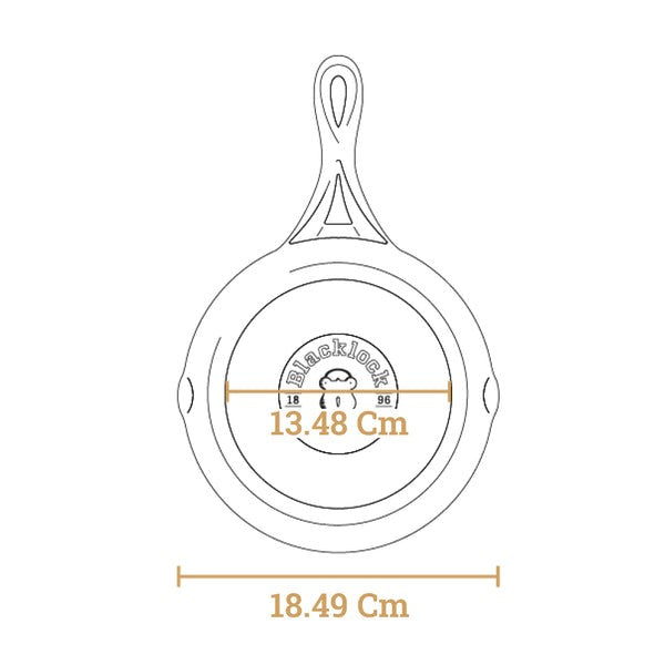 Μαντεμένιο τηγάνι Lodge Blacklock 17,8cm BL63SK | www.mantemi.gr