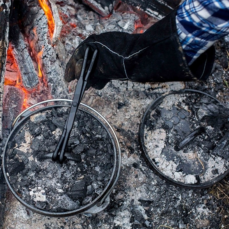 Πυρίμαχα δερμάτινα γάντια BBQ Lodge A5-2 | www.mantemi.gr