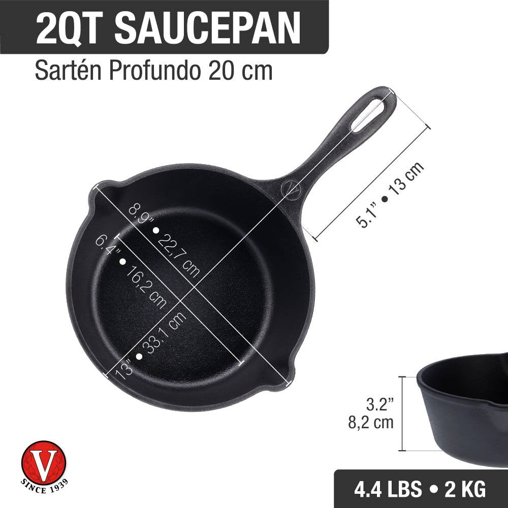 Μαντεμένιο βαθύ τηγάνι εμαγιέ Victoria 1,9lt | www.mantemi.gr