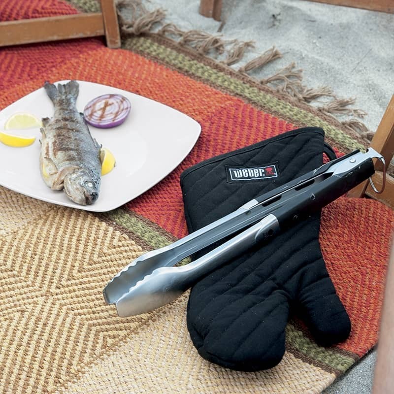 Σετ εργαλείων premium weber - σπάτουλα & λαβίδα | www.mantemi.gr