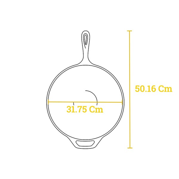 Μαντεμένιο γουόκ Chef Collection Lodge 31,75cm LC12W | www.mantemi.gr