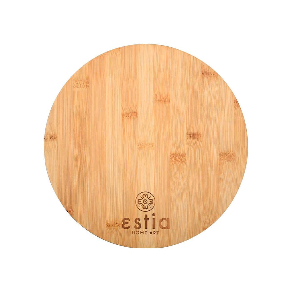 Στρογγυλή επιφάνεια κοπής bamboo Estia Ø28cm | www.mantemi.gr