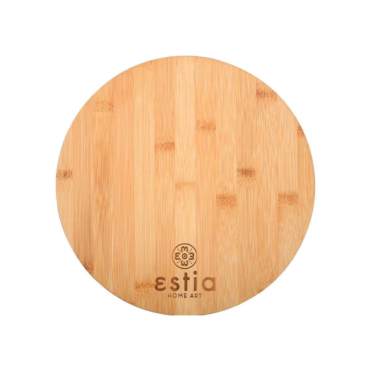 Στρογγυλή επιφάνεια κοπής bamboo Estia Ø28cm | www.mantemi.gr
