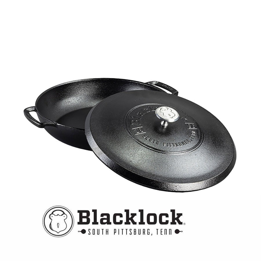 Μαντεμένιο τηγάνι Lodge Blacklock με μαντεμένιο καπάκι 3,7lt 30,5cm BL17BR | www.mantemi.gr