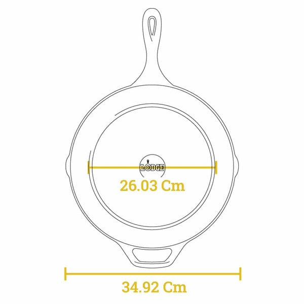 Μαντεμένιο τηγάνι Lodge 33,7cm L12SK3 | www.mantemi.gr