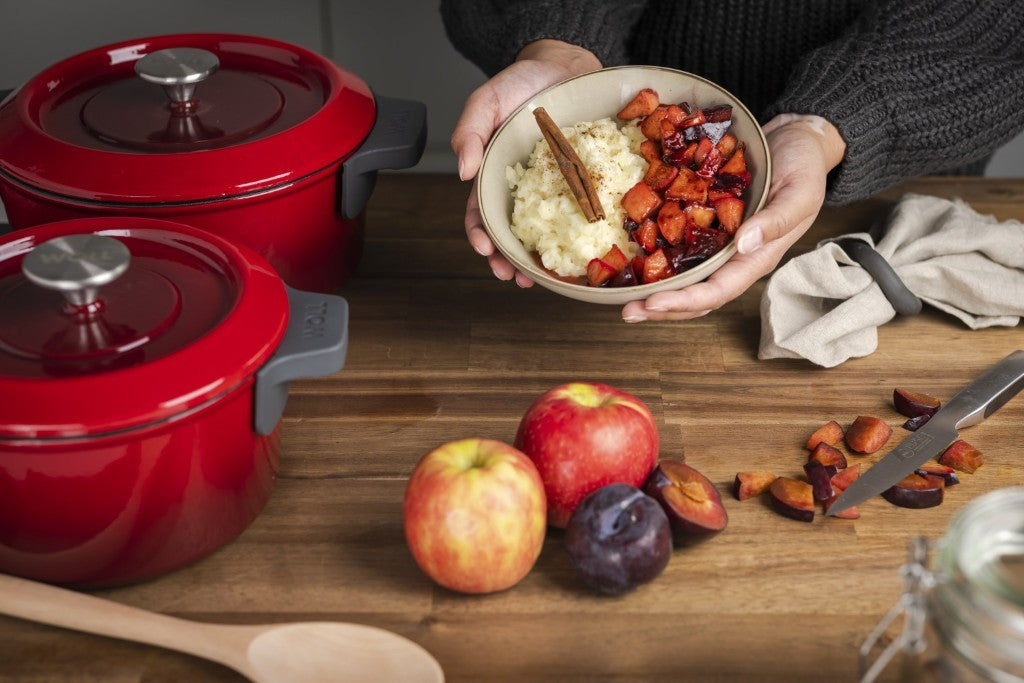 Μαντεμένια κατσαρόλα επισμαλτωμένη Woll Iron Pot 4,2lt 24cm 124CI-010 Chili Red | www.mantemi.gr