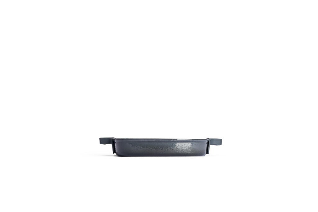 Μαντεμένια γκριλιέρα επισμαλτωμένη Woll Iron Grill με πρέσα ψησίματος 624-2CI-030 24x24cm Carbon Grey | www.mantemi.gr