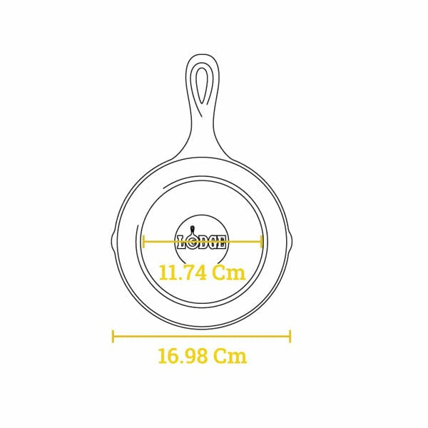 Μαντεμένιο τηγάνι Lodge Heat-Treated 16,5cm H3SK | www.mantemi.gr