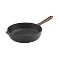 Μαντεμένιο τηγάνι βαθύ Carl Victor 25cm με ξύλινο χερούλι | www.mantemi.gr