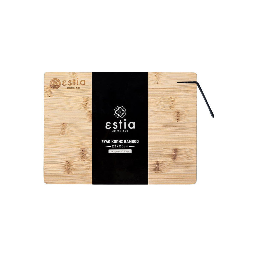 Ορθογώνια επιφάνεια κοπής bamboo Estia | www.mantemi.gr