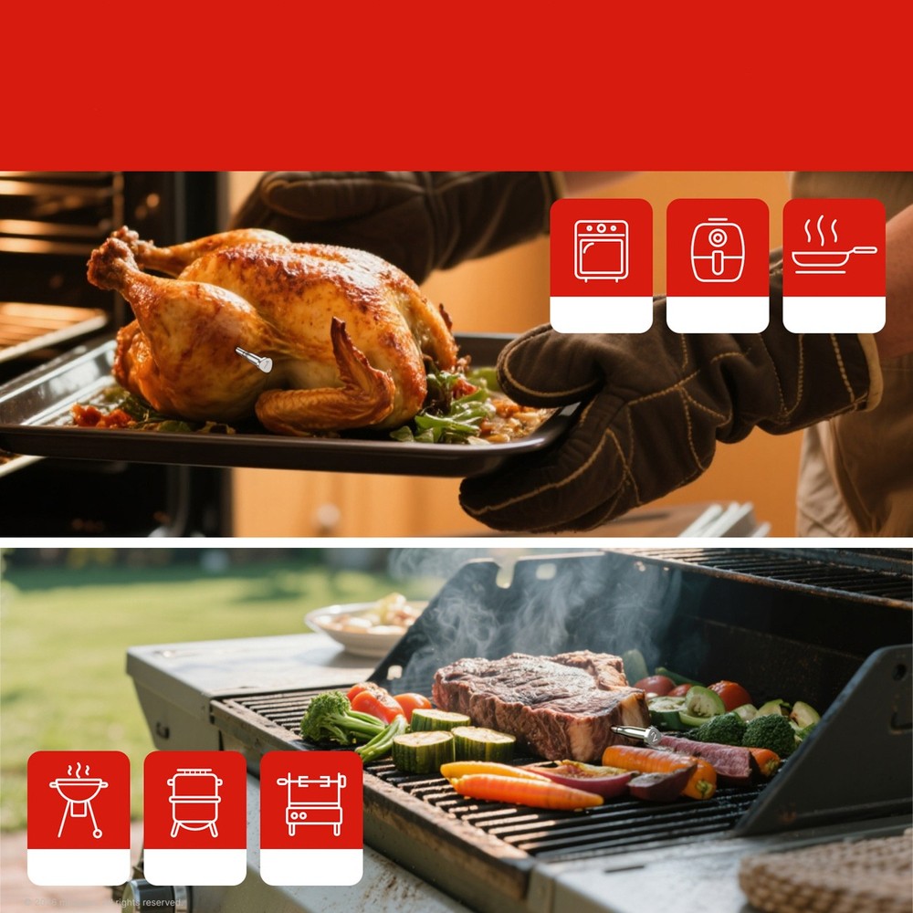 Θερμόμετρο Κουζίνας Metapen Meatmeet X Pro Bluetooth/WiFi App Μαύρο 11,5x17,3x3,7cm 2τεμ | www.mantemi.gr