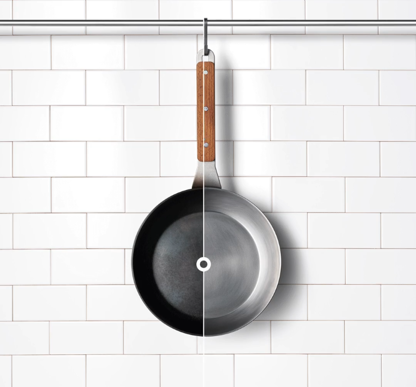 Ατσάλινο τηγάνι Woll Carbon Steel 528CS 28cm | www.mantemi.gr