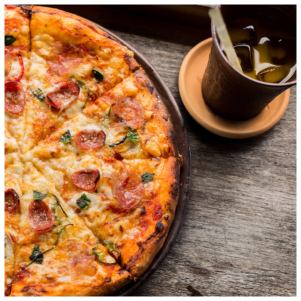 Επισμαλτωμένη στρογγυλή πέτρα για pizza Weber 36cm