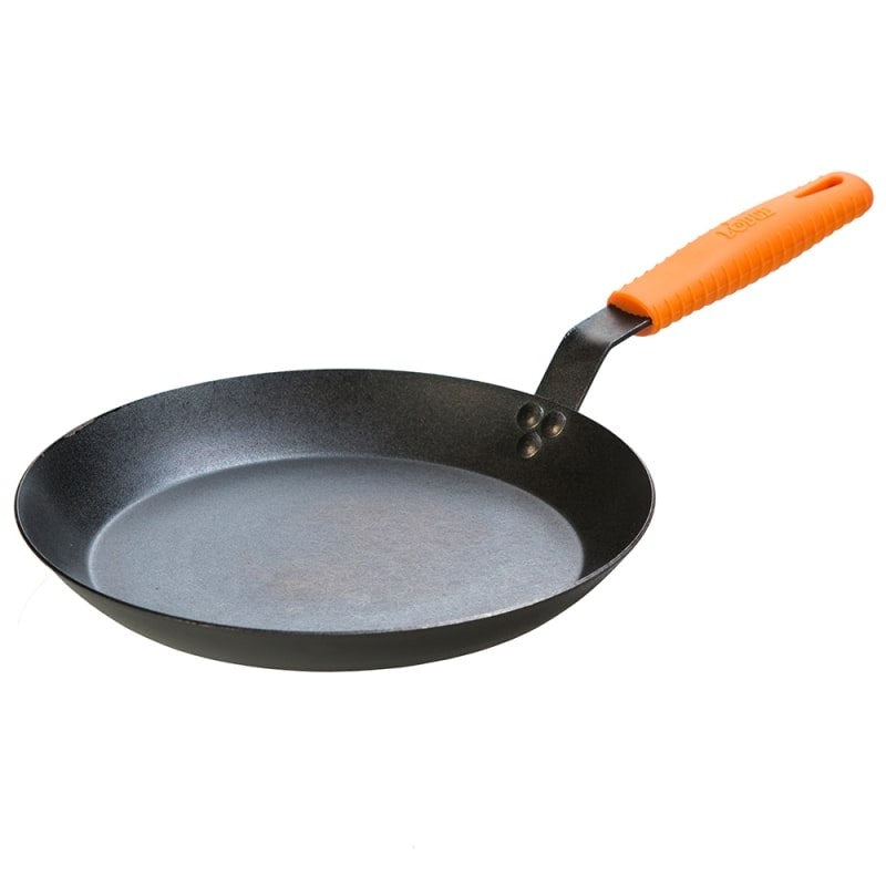 Tηγάνι Lodge Carbon Steel 30,5cm + χερούλι σιλικόνης CRS12HH61 | www.mantemi.gr