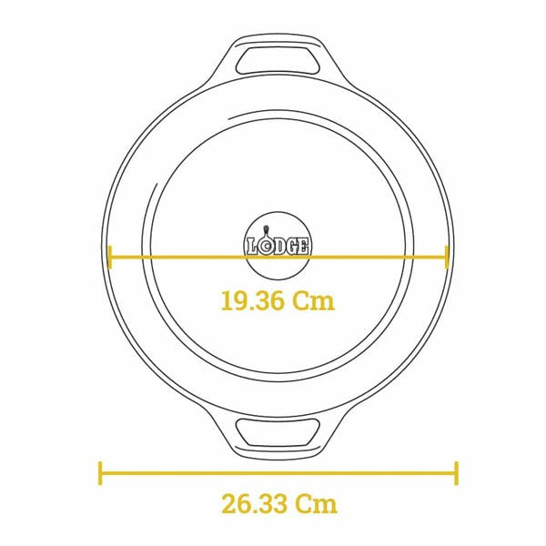 Μαντεμένια γάστρα & τηγάνι Lodge combo 4,7lt L8DD3 | www.mantemi.gr