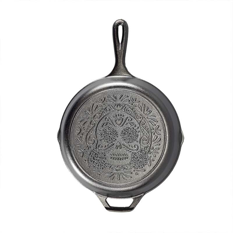 Μαντεμένιο τηγάνι Lodge 26 cm Sugar Skull Skillet L8SKULL | www.mantemi.gr